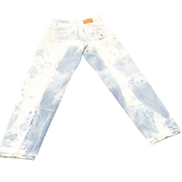 Levi's 560 Distressed Acid Wash Dyed Denim Jeans Size 33 x 32 - Picture 3 of 8